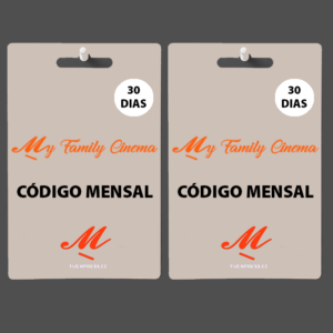 Combo duas recargas My Family Cinema 30 dias